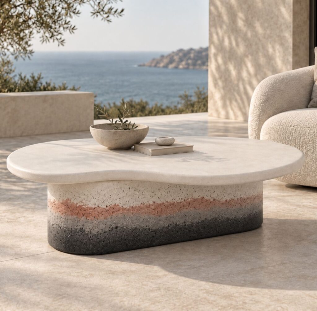 Mesa de centro curva OLiz Taller